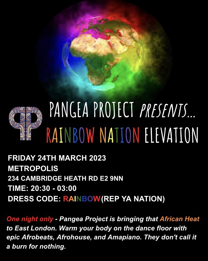Pangea Project Theme camp fundraiser in London UK