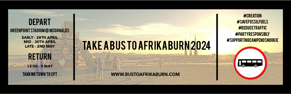Take A Bus To AfrikaBurn – Supporting Camp Enos Nookie