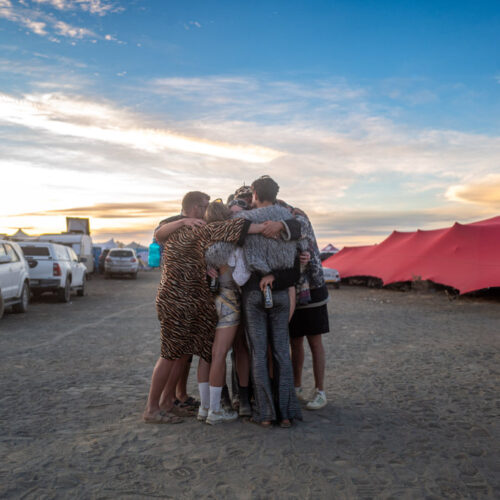 Image of people hugging