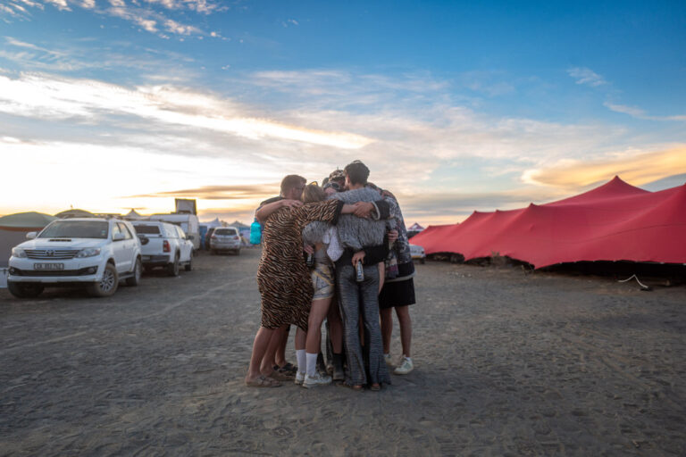 Image of people hugging