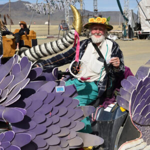 man on mutant vehicle