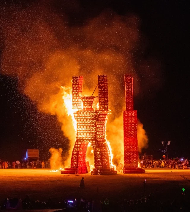 From all of us behind the scenes of this year's event, we want to say a huge thank you for taking part in the best AfrikaBurn (yet!) and hope you're all safely back in the default world, filled with all the creativity and love you need to make it through to AfrikaBurn 2027.

We'd love to know what you thought of this year's edition of AfrikaBurn, and invite you to take part in our event survey ... the link is in our bio.

Art: Clan Ubuntu by Neo Monnapule
Photo: Kyle Kingsley