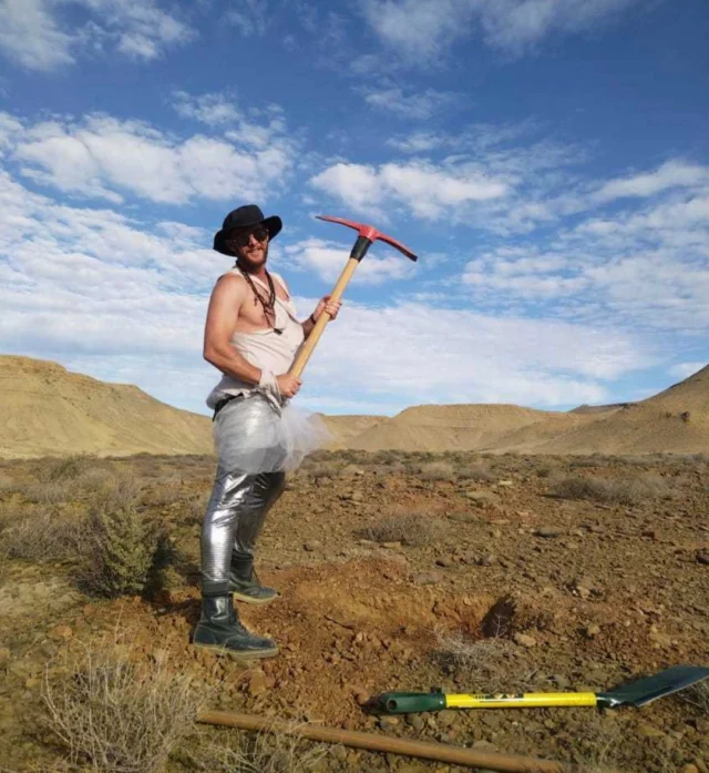 During this year’s Burn, we activated a reseeding project as part of AfrikaBurn’s eco-restoration goals for the land in our custodianship. We’re heading back to Tankwa Town from 12 to 16 June to finish what we started for this round before the rainy season is over, and we’re inviting a small group of volunteers to join us.

This intimate Eco-Trip has only 8 spots available and will focus on ground preparation, reseeding, and ensuring the seeds have the best chance to break through and hold ground.

The trip will depart from AfrikaBurn’s HQ in Salt River at 10am on Friday, 12 June and return to Cape Town on Tuesday, 16 June. If this sounds like your kind of seedy side quest, get in touch before 5 June, and we will send you all the details!

Photo: Liz Kruger